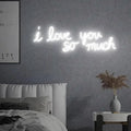 I love you so much Neon Sign, Wedding Backdrop Led Sign, Wedding Reception by BELISAMA