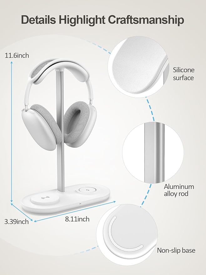 TopMade 5 in 1 Headphone Stand for Desk - Image 7