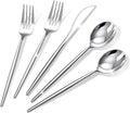 Rubtlamp 90Pcs Silver Plastic Silverware, Plastic Cutlery Include 30 Knives by Rubtlamp