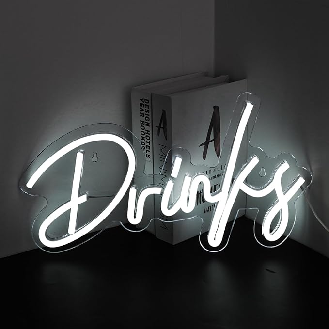 Looklight Drinks Neon Sign, Bar Neon Sign, Neon Signs - Image 2