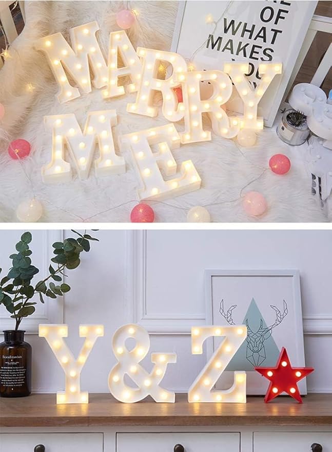 MUMUXI Marquee Light Up Letters | Large Light Up Numbers | Battery Powered and - Image 6