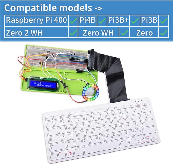 GeeekPi Complete Starter Kit for Raspberry Pi 4B, Python C Java Scratch Code - Image 8