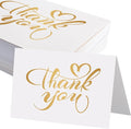 50 Pack 5x7 Thank You Cards, Thick Folded Heavy Card Paper, Thank You Notes by JagerGreen
