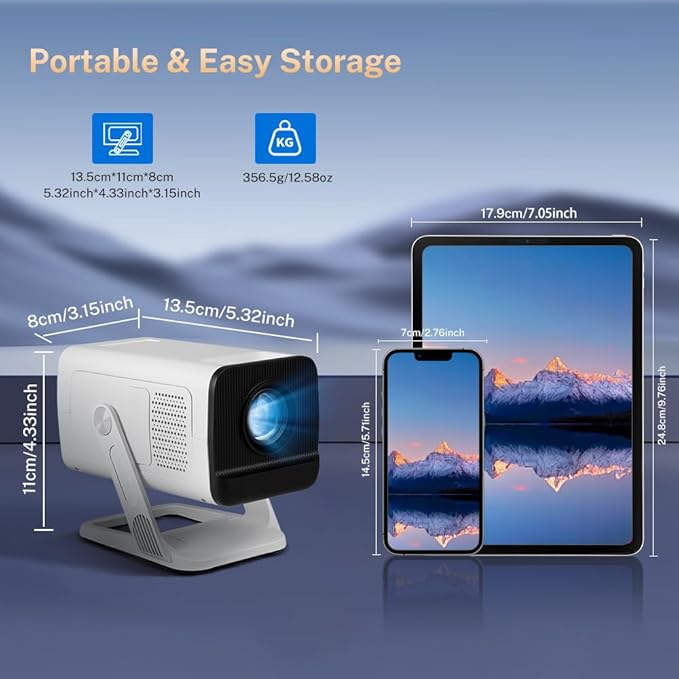 4K Supported Android 11 Mini Projector - Image 8