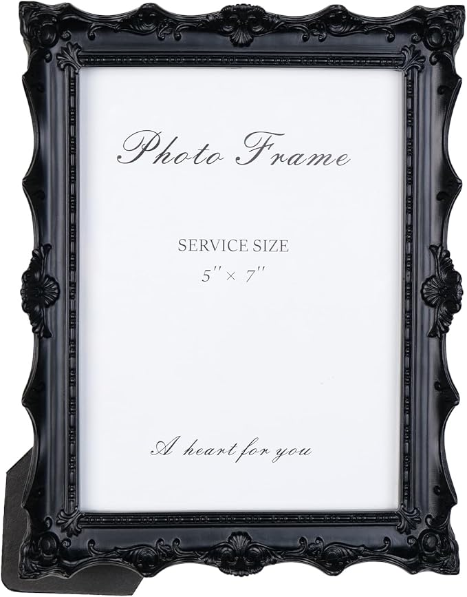 Cuspin 5x7 Black Picture Frame, Handcrafted Resin Frame - Image 7