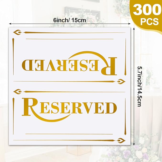300 Pcs Paper Table Reserved Sign - Image 2