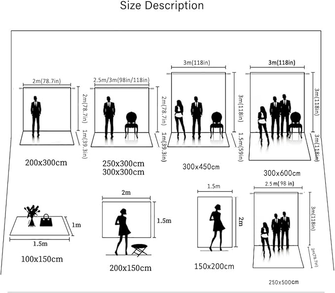 Black Backdrop for Photography Durable Fabric Background Photo Backdrop Video - Image 9