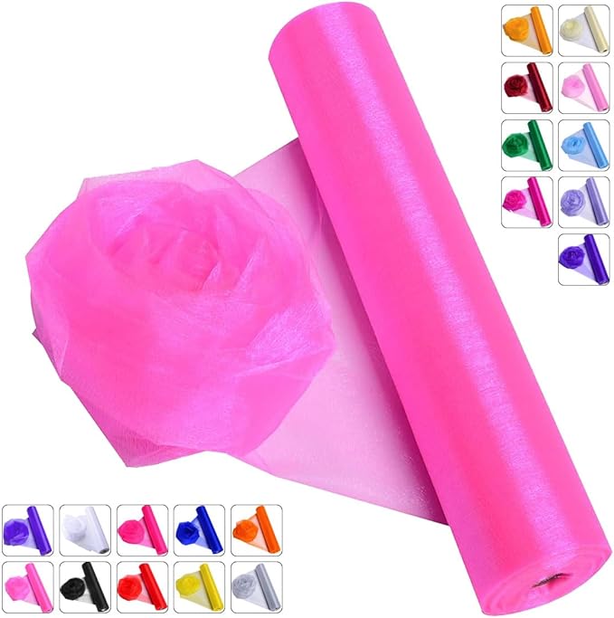 Crystal Organza Fabric Tulle by ICOSHOW