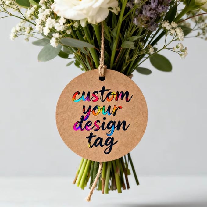 Custom Brown Kraft Paper Tags, Personalized Your Logo and Text Price Hang Tags - Image 7