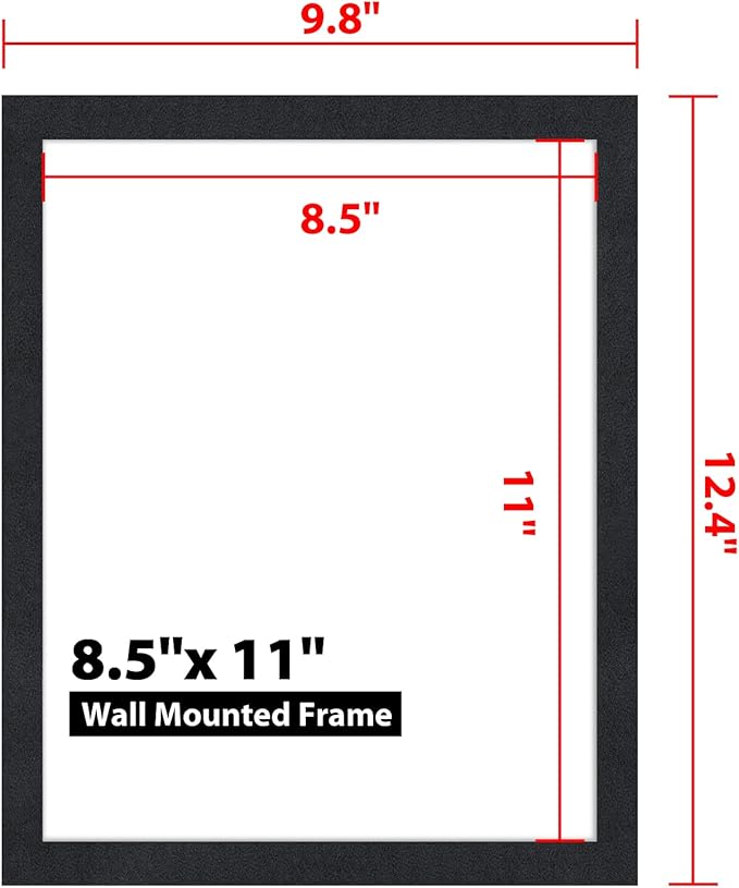 10Pack Magnetic Sign Holder 8.5 x 11, Self Adhesive Magnetic Frames - Image 6