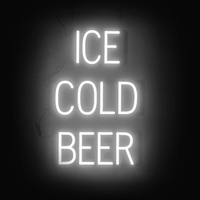 SpellBrite ICE COLD BEER Sign | Beer-Related Sign by SpellBrite