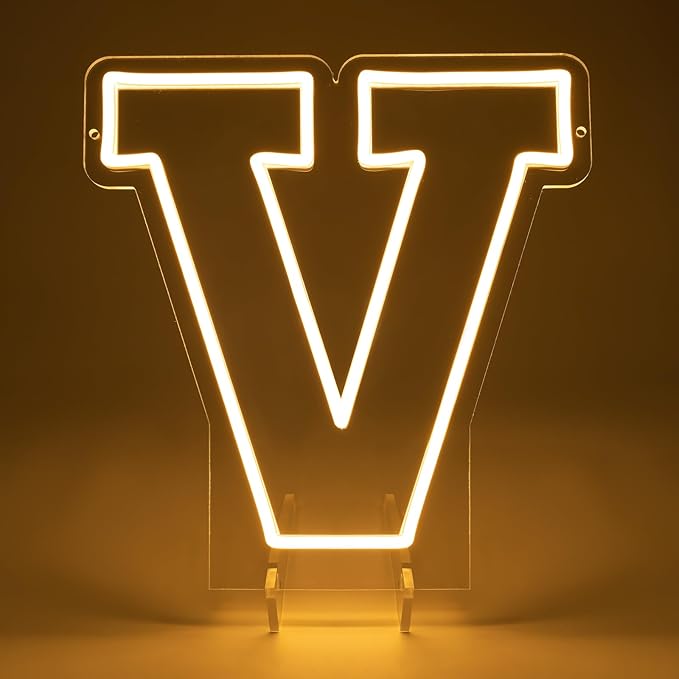 Light Up Letters V, Led Marquee Letter Lights Neon Sign, 13.7" Height - Image 5