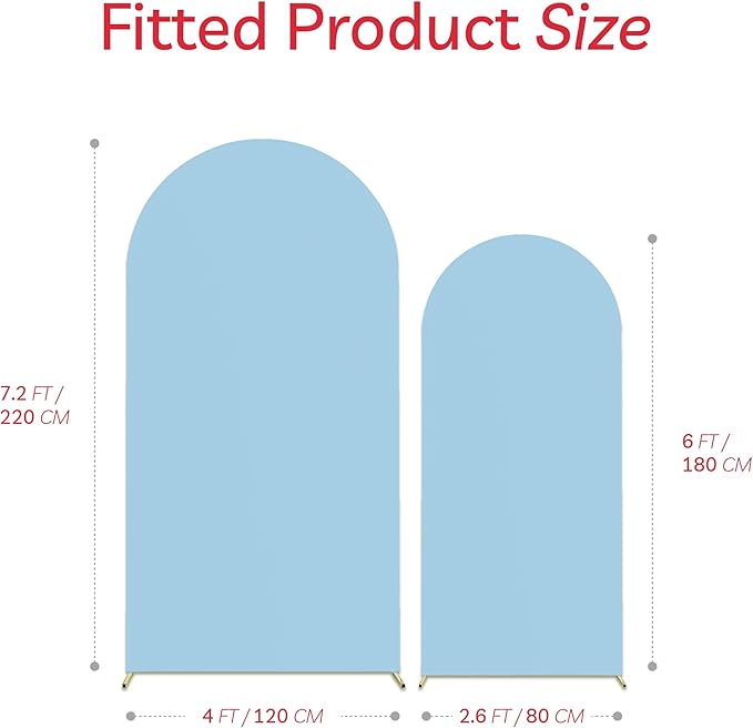 Set of 2 Arch Backdrop Cover High Elastic Wrinkle-Resistant Arch Cover Spandex - Image 6