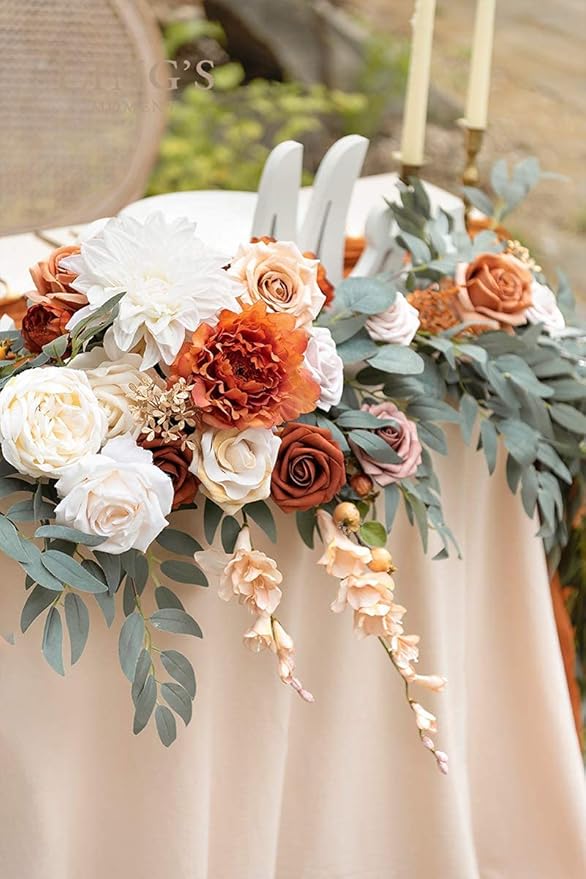 Ling's moment Fall 9FT Flower Garland - Image 3