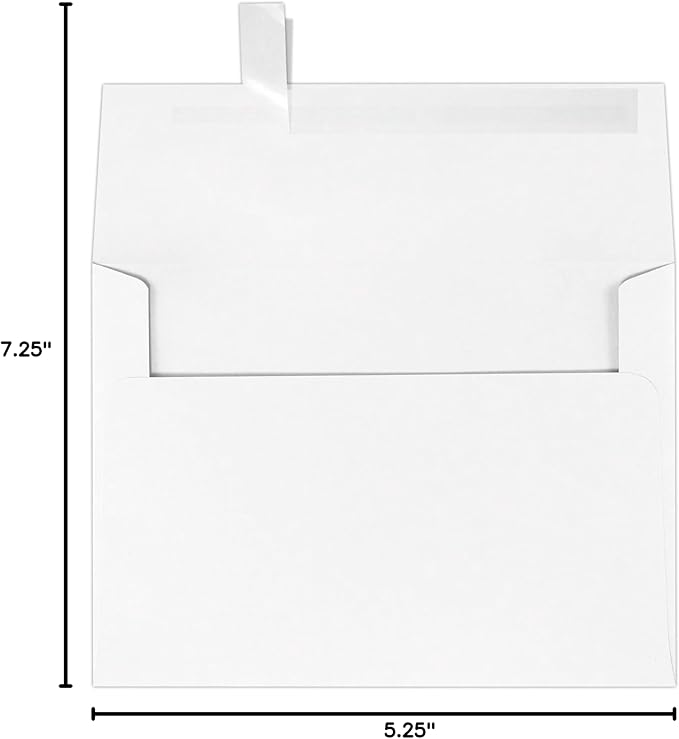 LUXPaper A7 Invitation Envelopes | Peel & Press | 5 1/4" x 7 1/4" | Brilliant - Image 6