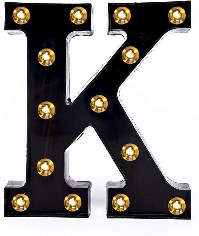Foaky Black LED Marquee Number Lights Sign Light Up Marquee Number Lights Sign by Foaky