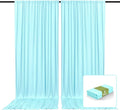 2 Panels Lake Blue Backdrop Curtain, 10 x 7 Feet Background Curtains by Zankubom