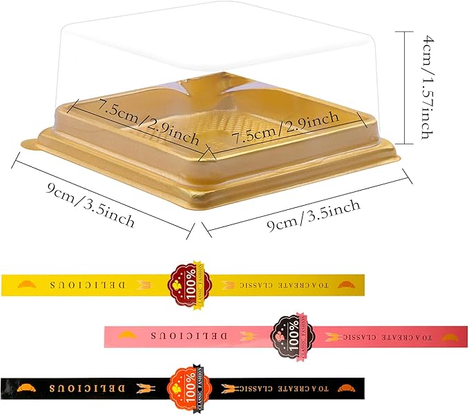 50 Pcs 3.5 Inch Mini Cake Box, Mooncakes - Image 6