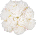 U'Artlines 2 Bouquet 10 Heads Artificial Peony Silk Flower Leaf Home Office by UArtlines