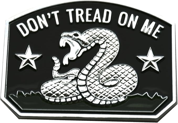 1x Gadsden Flag Rattlesnake Car Emblem 3D Decal Sticker by Unknown