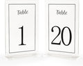 Acrylic Table Numbers 1-20 by Unknown