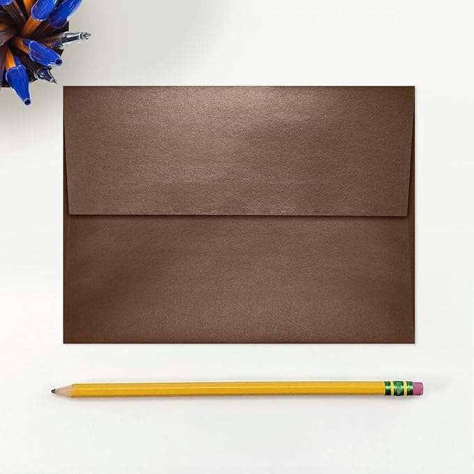 LUXPaper A7 Invitation Envelopes | Peel & Press | 5 1/4" x 7 1/4" | Bronze - Image 4