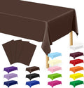 QZYL 4 PCS Plastic Table Cover, 54x108 Inches Waterproof Table Cover, by QZYL