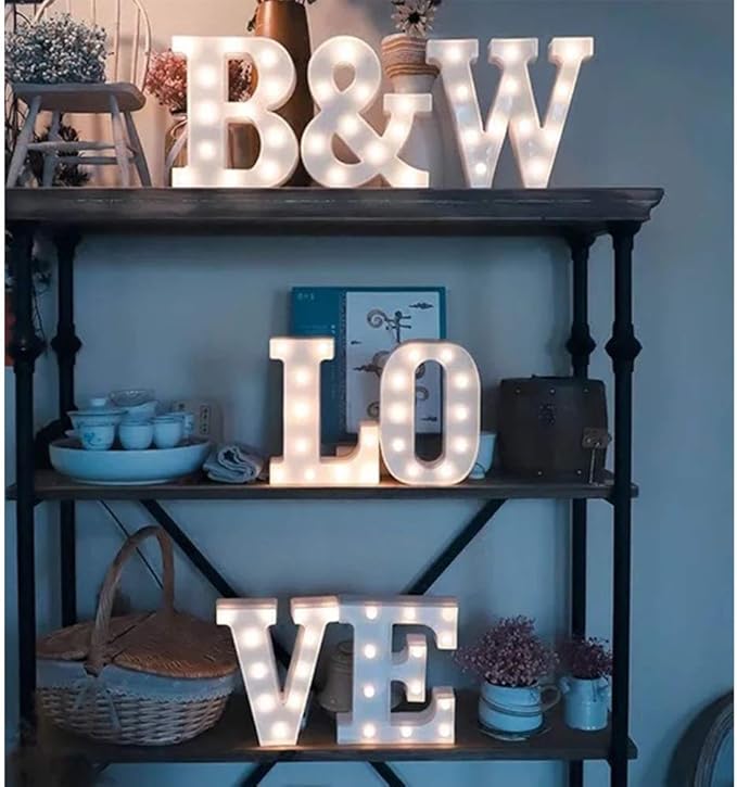 MUMUXI Marquee Light Up Letters | Large Light Up Numbers | Battery Powered and - Image 5