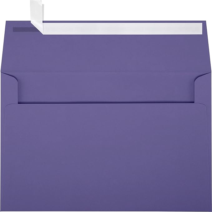 LUXPaper A9 Invitation Envelopes | Peel & Press | 5 3/4" x 8 3/4" | Wisteria by LUXPaper