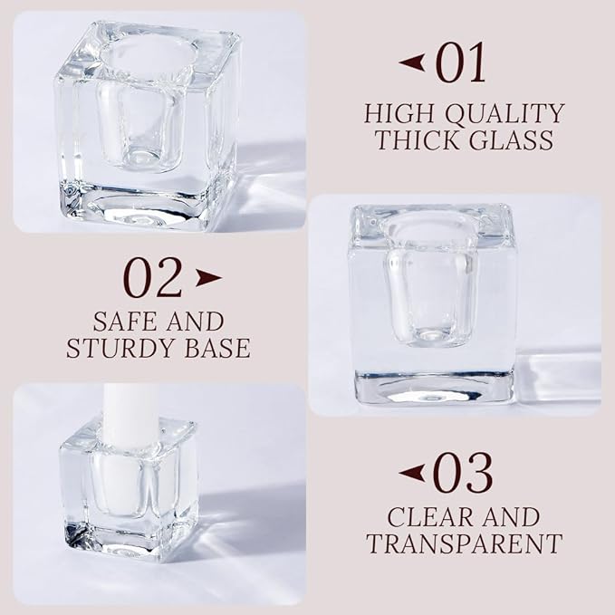 Glass Candlestick Holders Bulk for Taper Candles, Church and Wedding - Image 3