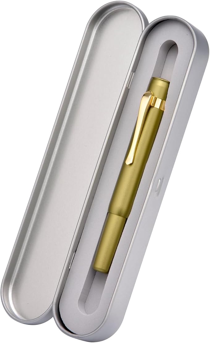 HONG DIAN M2 Black Forest Mini Fountain Pen, Medium Nib & Sleek Shape Aluminium - Image 3