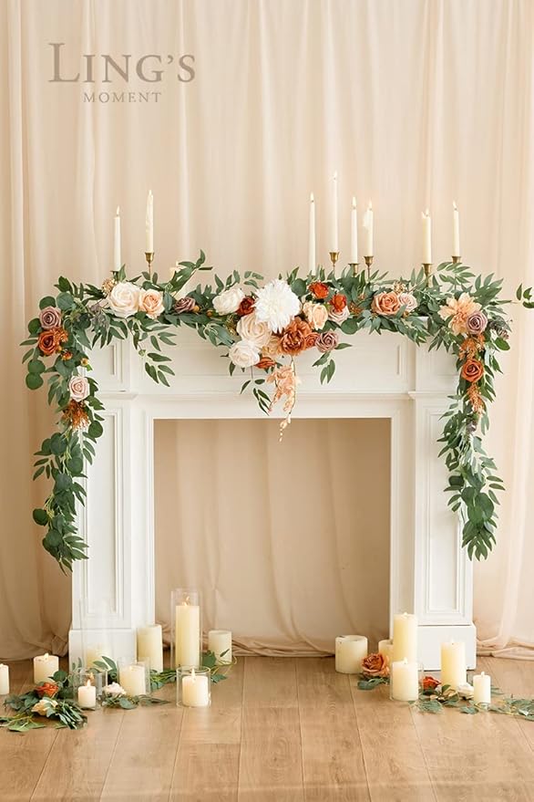 Ling's moment Fall 9FT Flower Garland - Image 2