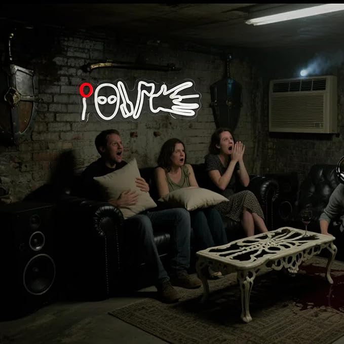 Horror Movies Love Neon Signs For Wall Decor, LED Neon Light for Movie Night - Image 2