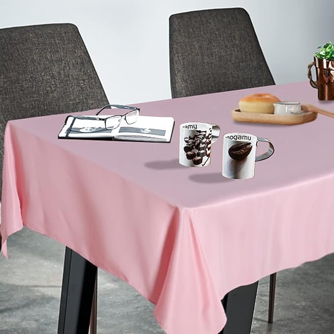 Fitable Rectangle Tablecloth Stain and Wrinkle Resistant Washable Polyester - Image 2