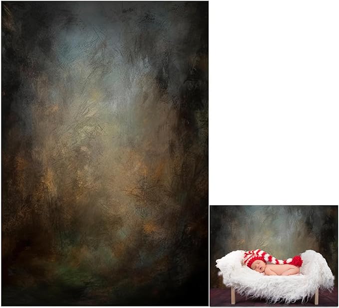 6x9ft Old Master Mottled Portrait Photography Backdrops Abstract Rust Spots by HMTFOTO