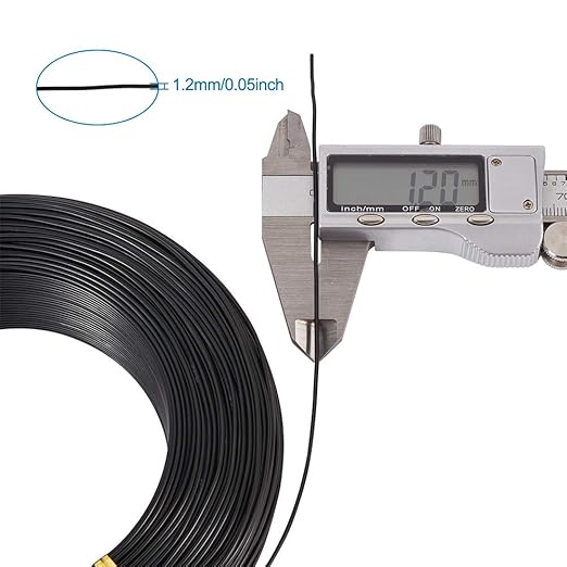 Fashewelry 459 Feet 17 Gauge Aluminum Wire Black Bendable Metal Craft Wire - Image 5