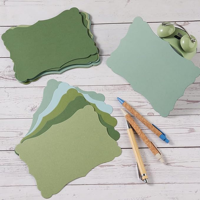 50 Pack Blank Kraft Cards Cardstock Thick Paper Brown Greeting Cards - Image 3