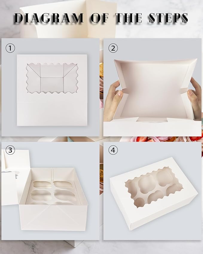 Bakepacker Auto-pop up 6 Cupcake Boxes - Image 4