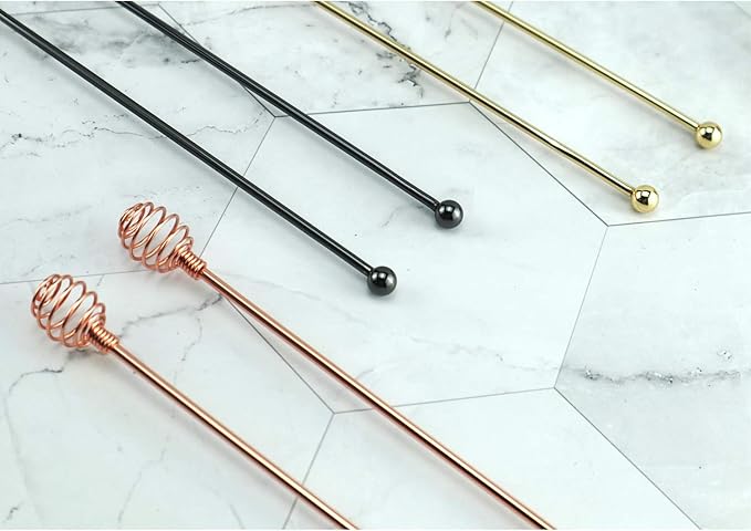 Coffee Stir Sticks, BURLIHOME Specialty Spoons Stainless Steel Spherical Mixing - Image 5