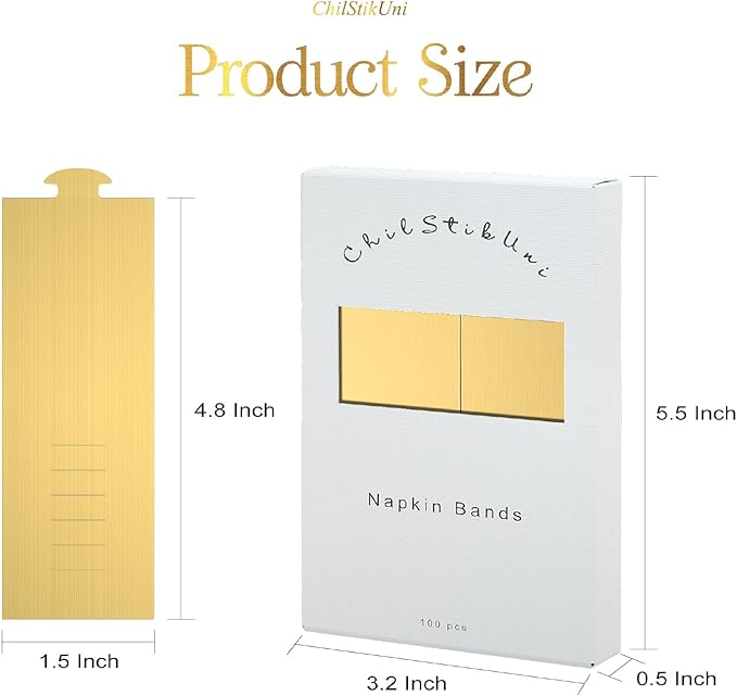 Polymer Material Reusable Napkin Band, Glue-Free Tear-Proof Water Resistant - Image 7