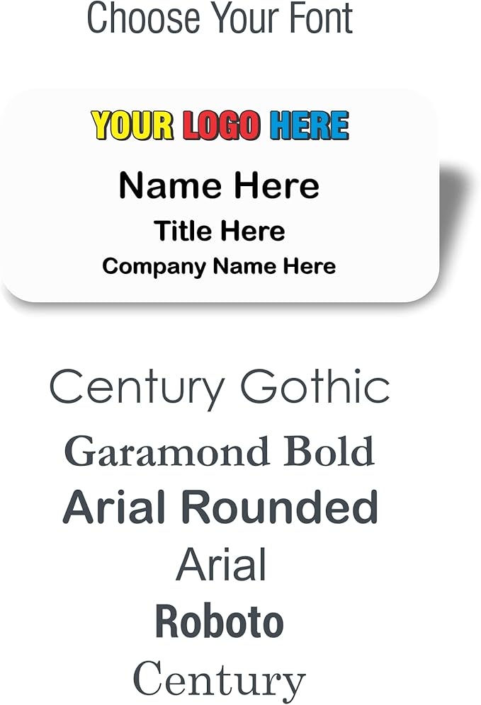 Custom Name Tag with Logo - Image 4