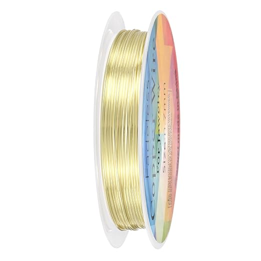 0.7 mm/21 Gauge Copper Wire for Jewelry Making, 10.2FT Copper Beading Craft by MMETERXITY