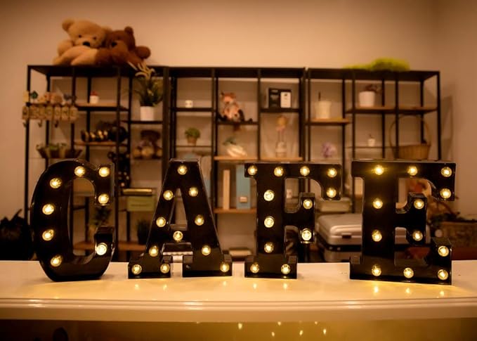 Foaky Black LED Marquee Number Lights Sign Light Up Marquee Number Lights Sign - Image 6