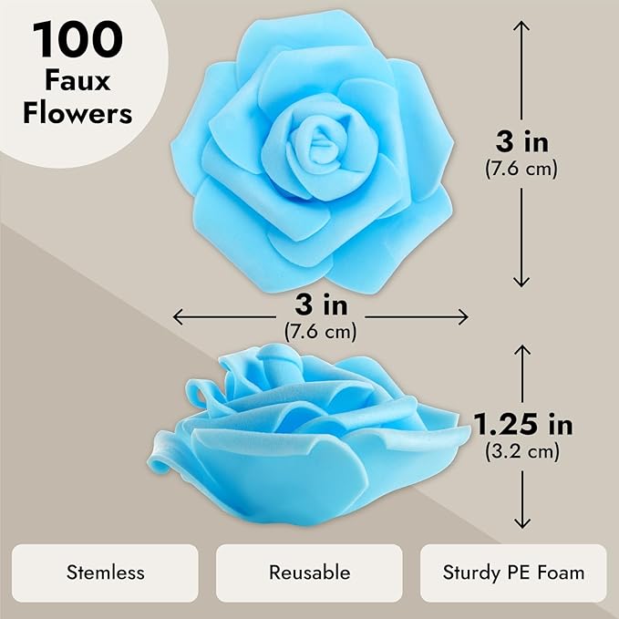 Juvale Faux Flowers for Wedding Decor - Image 3