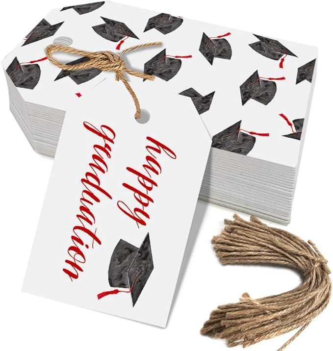 50 Pcs Graduation Gift Tags, Congrats Grad Party Favors Gift Tags by Aukolass