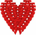 50pcs 1-1/2" Mini Red Satin Ribbon Bows by Micomon