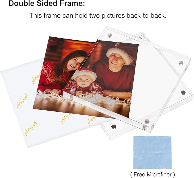 Boxalls 4x4 Inches Acrylic Picture Frames - Image 2