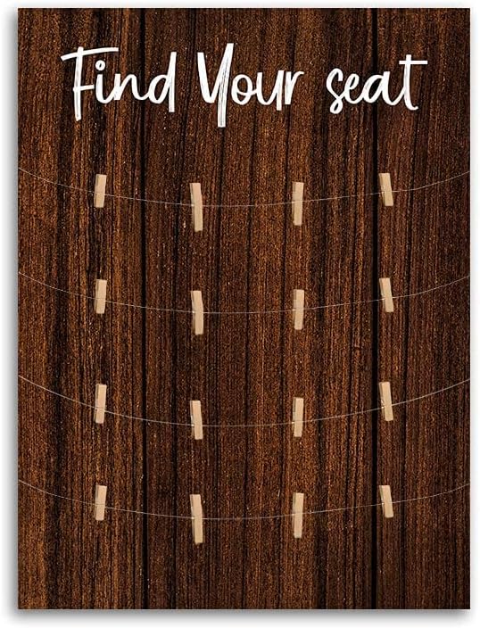 Find Your seat Wedding Sign, Wood Seating Chart Board, Blank Board, DIY by Unknown