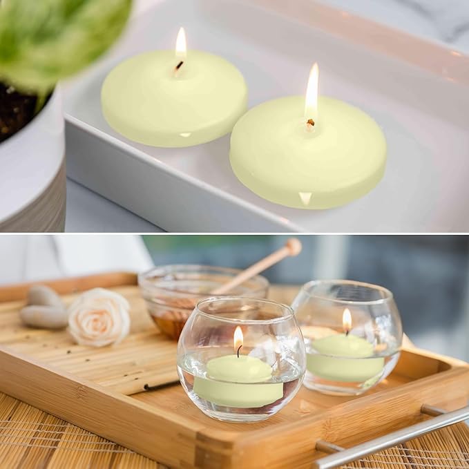 12 Pcs 3 - inch Floating Candles, Smokeless and Odourless, Burns - Image 9