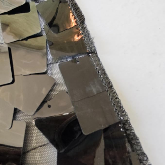 Black Square Sequin Backdrop 8ft * 8ft 1 Panel, Shimmer Wall Backdrop - Image 4